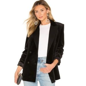 NWOT Theory Stretch Velvet Tuxedo Jacket Blazer